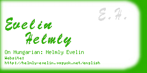 evelin helmly business card
